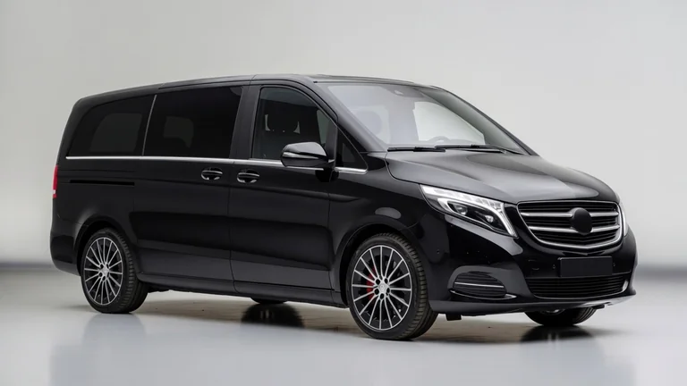 Schwarzer Mercedes-Benz V-Klasse Premium-Van